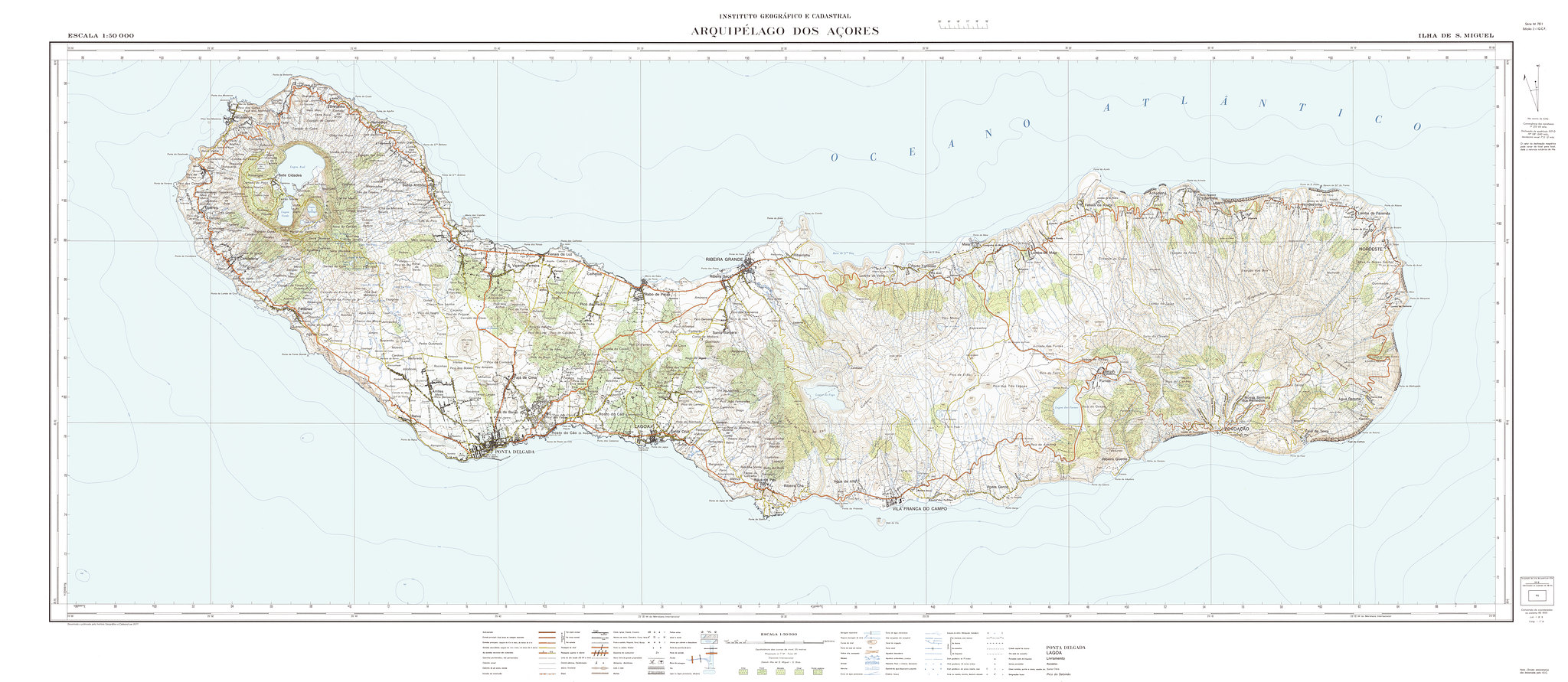Photo of the island of Sao Miguel, Azores.